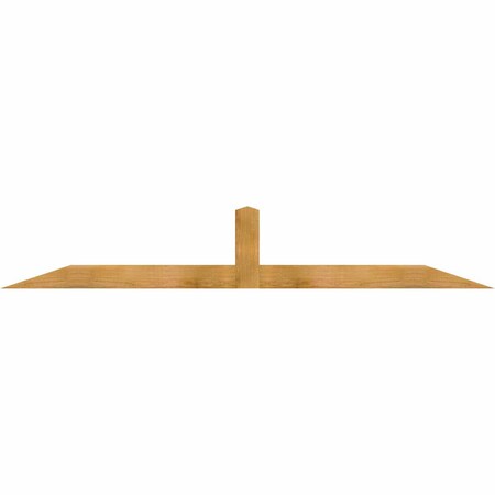 Ekena Millwork Portland Rough Sawn Timber Gable Bracket, Western Red Cedar, 84"W x 14"H x 2"D x 4"F, 4/12 Pitch GBW084X14X0204POR00RWR